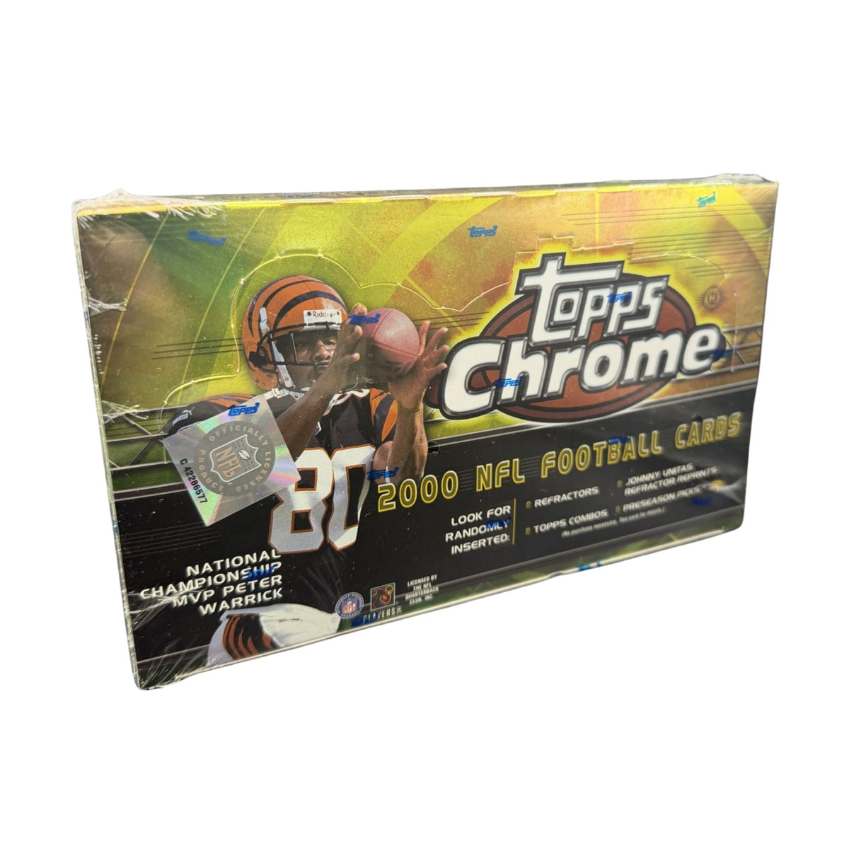 2000 Topps Chrome Football Hobby Box — sealed collectible trading card product