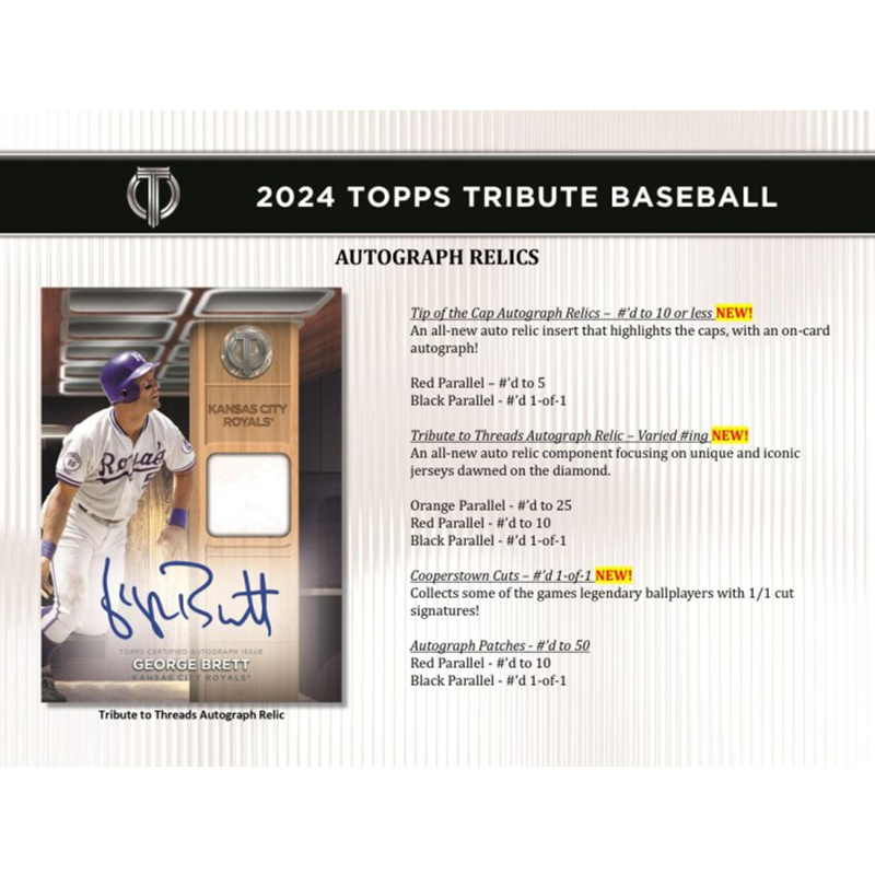 2024 Topps Tribute Baseball Hobby Box — image 8