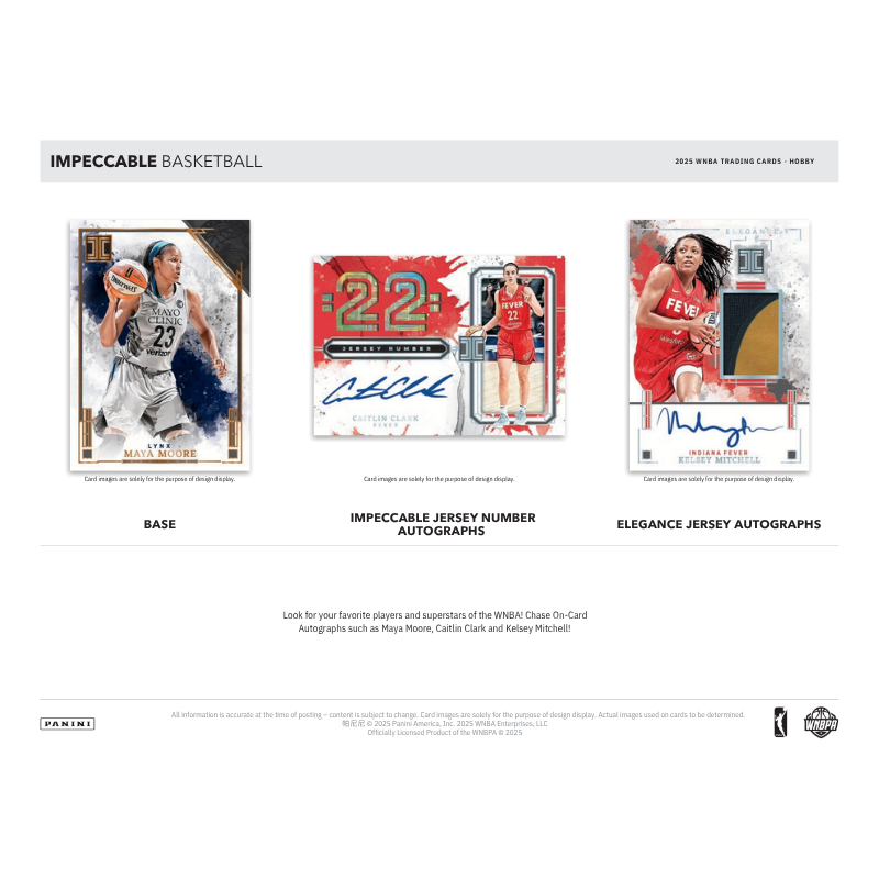 2025 Panini Impeccable WNBA Basketball Hobby Box — image 3