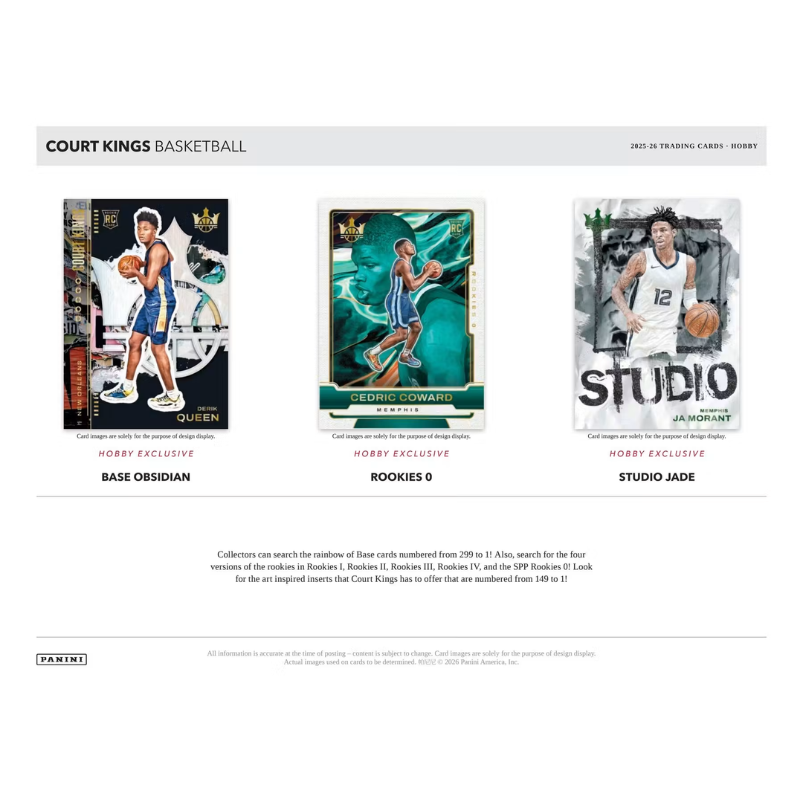 2025/26 Panini Court Kings Basketball Hobby 16 Box Case — image 3