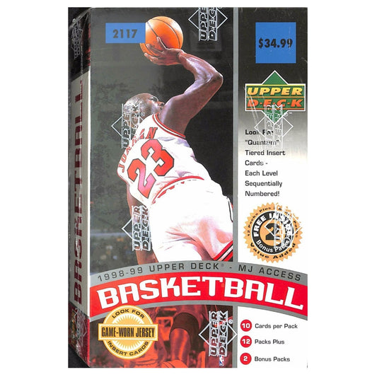 1998/99 Upper Deck MJ Access Basketball Box — sealed collectible trading card product