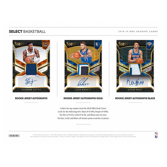 2018/19 Panini Select Basketball Hobby Box — image 2
