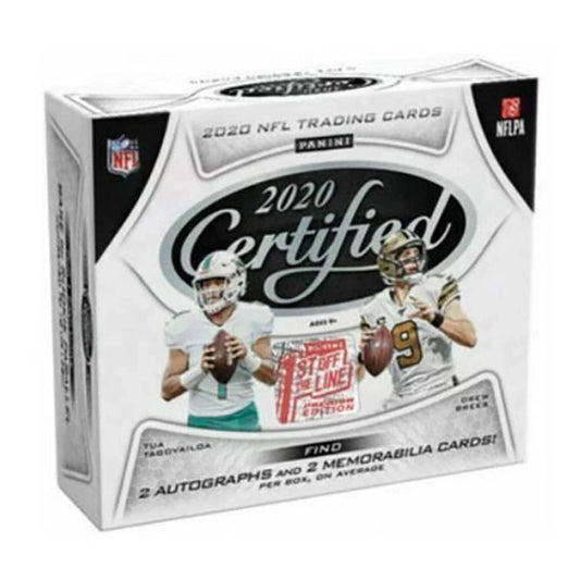 2020 Panini Certified Football FOTL Hobby Box — sealed collectible trading card product