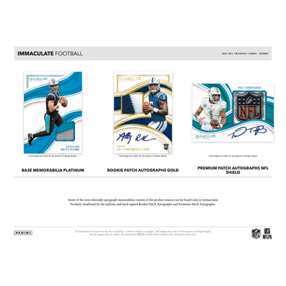 2023 Panini Immaculate Football Hobby Box — image 4