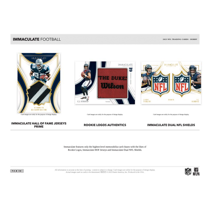 2023 Panini Immaculate Football Hobby Box — image 6