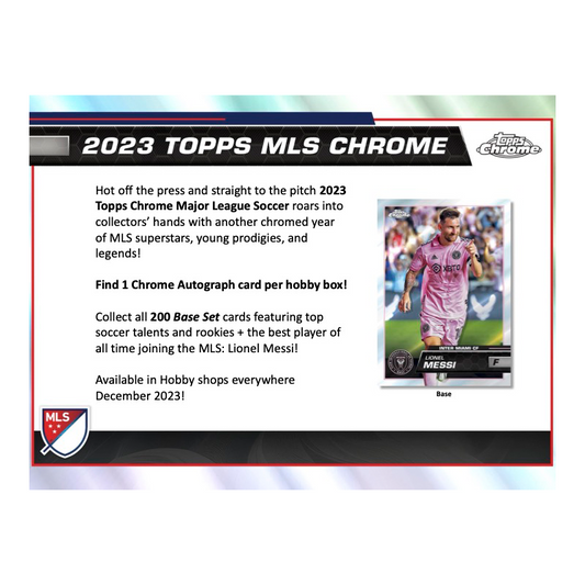 2023 Topps Chrome MLS Soccer Hobby 12 Box Case — image 2