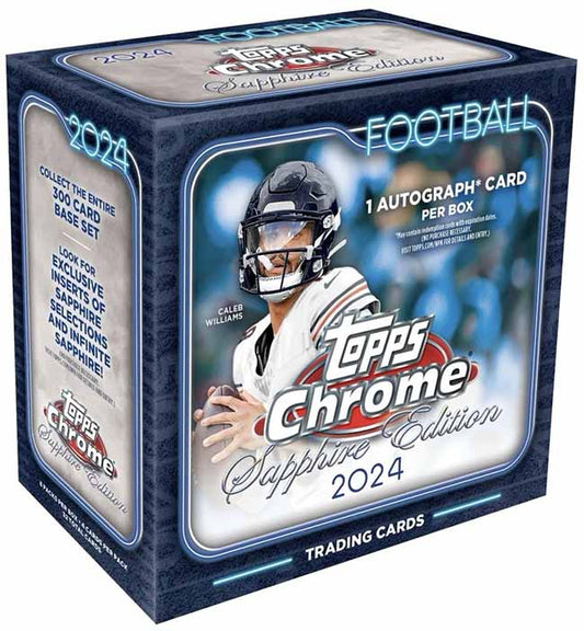 2024 Topps Chrome Football Sapphire Edition Box — sealed collectible trading card product