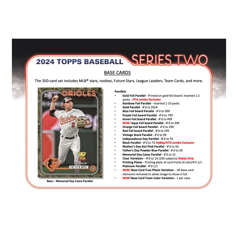 2024 Topps Series 2 Baseball Jumbo 6 Box Case — image 4