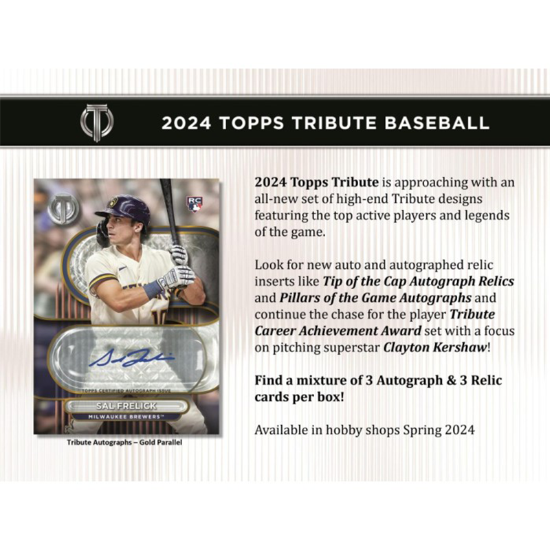 2024 Topps Tribute Baseball Hobby Box — image 3
