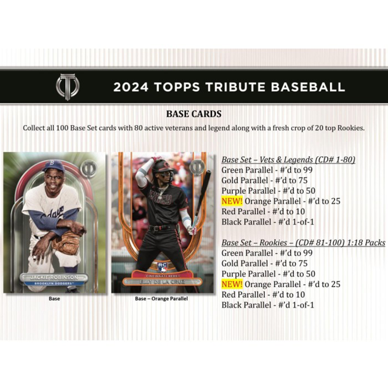 2024 Topps Tribute Baseball Hobby Box — image 4