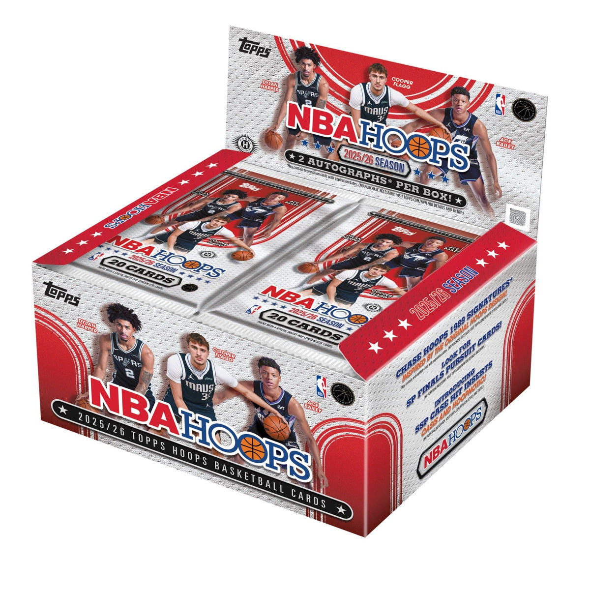 2025/26 Topps NBA Hoops Basketball Jumbo Box — sealed collectible trading card product