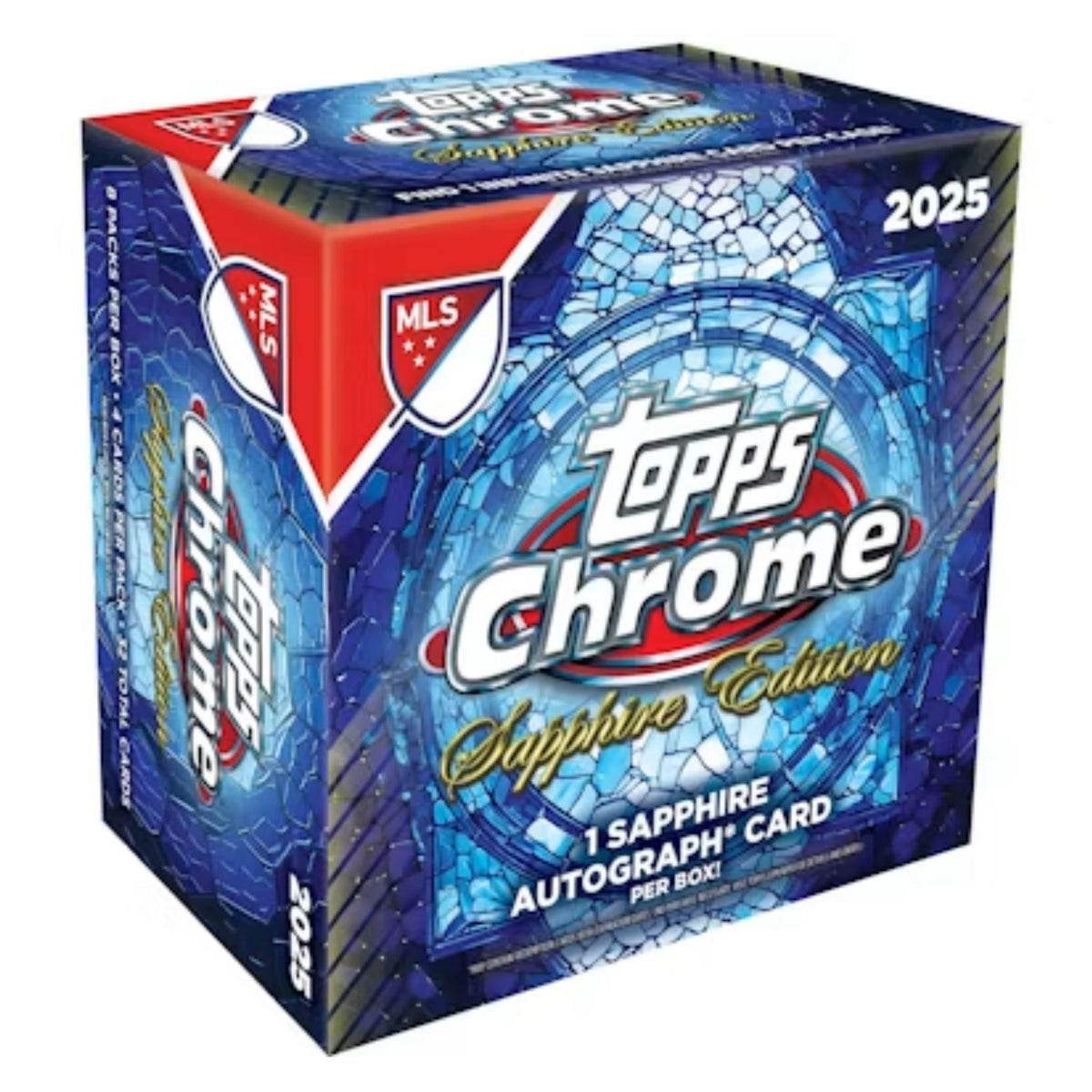 2025 Topps Chrome Sapphire MLS Soccer Hobby Box — sealed collectible trading card product