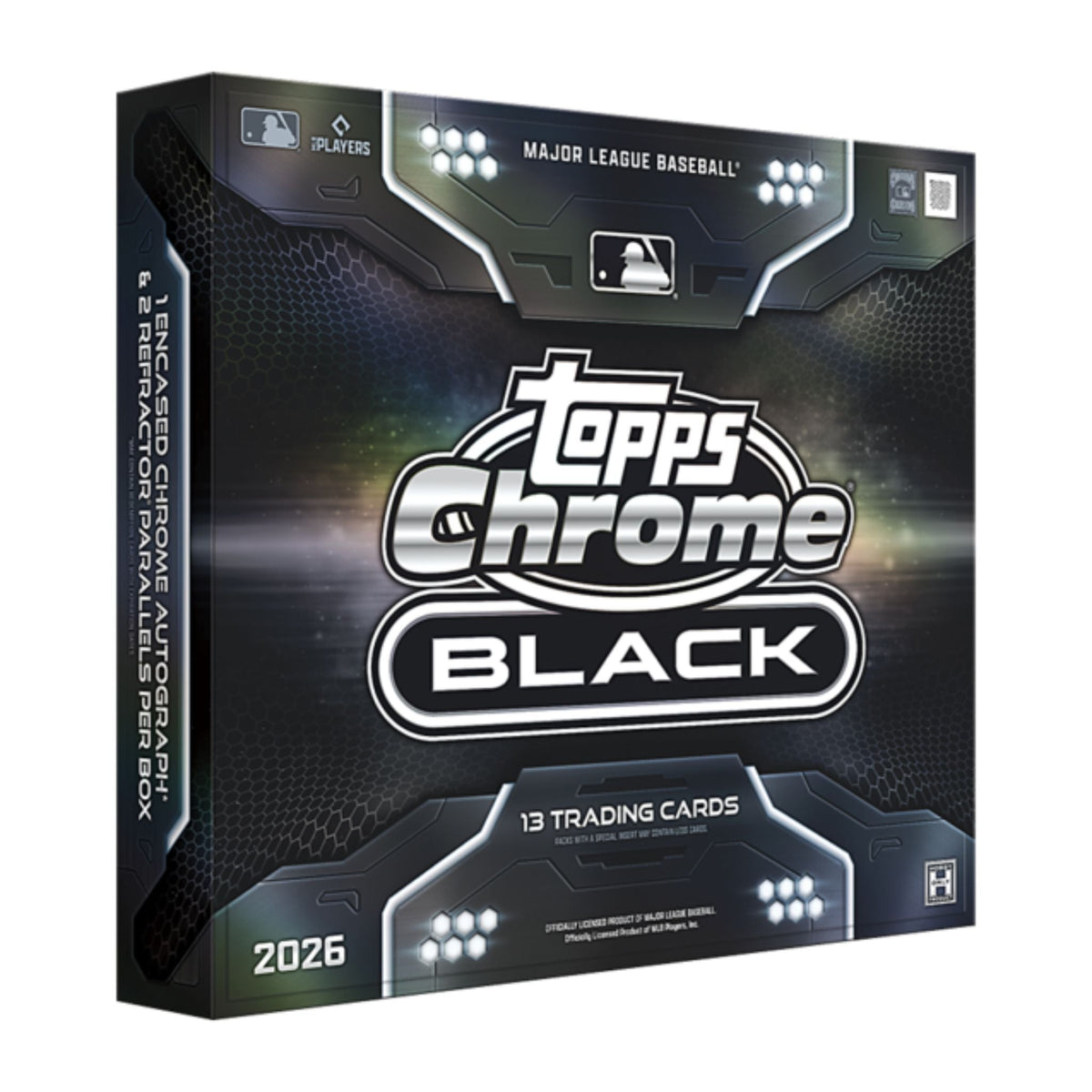 2026 Topps Chrome Black Baseball Hobby Box — sealed collectible trading card product