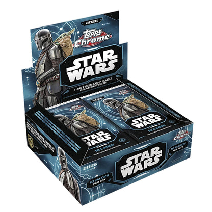 2026 Topps Chrome Star Wars Hobby Box — sealed collectible trading card product