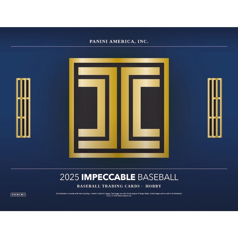 2025 Panini Impeccable Baseball Hobby 3 Box Case — sealed collectible trading card product