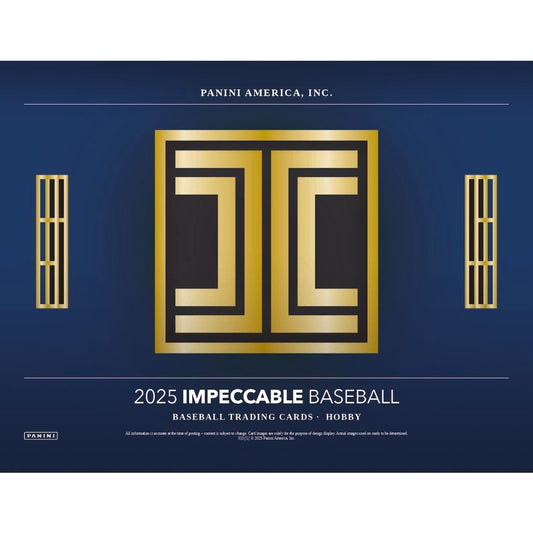 2025 Panini Impeccable Baseball Hobby 3 Box Case — sealed collectible trading card product