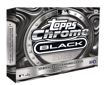 2025 Topps Chrome Black Baseball Hobby 12 Box Case — sealed collectible trading card product
