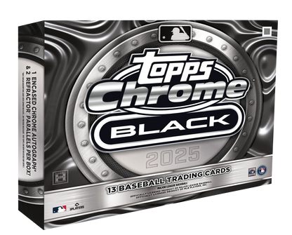 2025 Topps Chrome Black Baseball Hobby 12 Box Case — sealed collectible trading card product