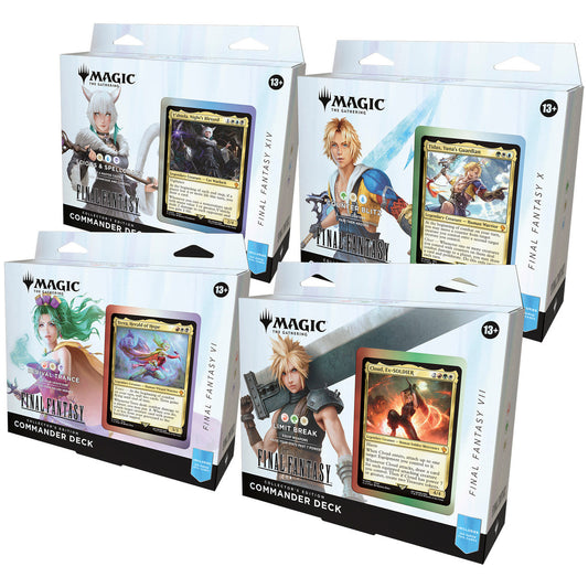 Magic: The Gathering - Final Fantasy Collector Commander Deck Set of 4 — sealed collectible trading card product