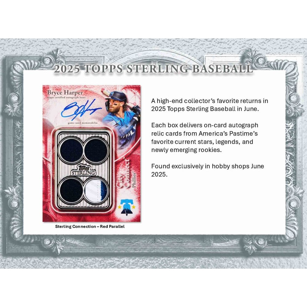2025 Topps Sterling Baseball Hobby Box — sealed collectible trading card product