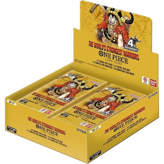 One Piece The World's Strongest Warriors Booster Box — sealed collectible trading card product