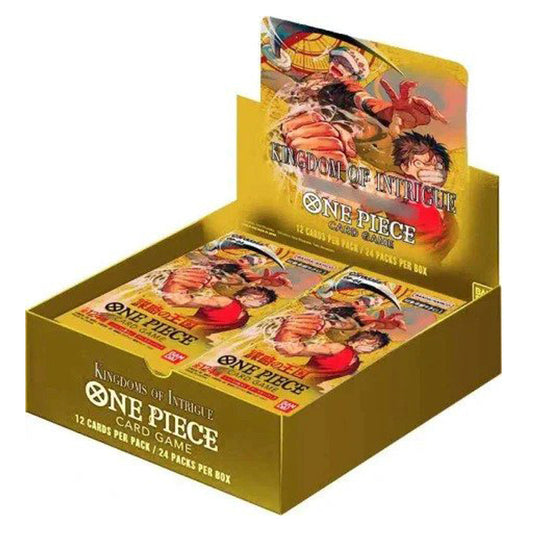 One Piece Card Game Kingdoms of Intrigue OP-04 Booster Box — sealed collectible trading card product