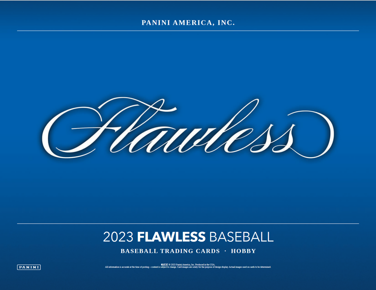 2023 Panini Flawless Baseball Hobby Box — sealed collectible trading card product