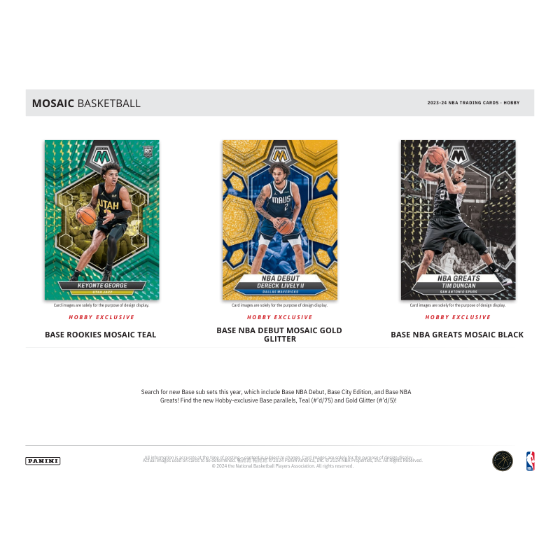 2023/24 Panini Mosaic Basketball Hobby 12 Box Case — image 3