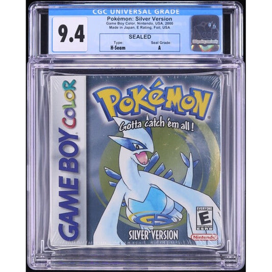 2000 Pokemon Silver Version Nintendo Game Boy Color Gbc CGC 9.2 A+ Sealed
