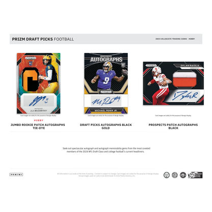 2024 Panini Prizm Draft Picks Collegiate Football Hobby 16 Box Case — image 4