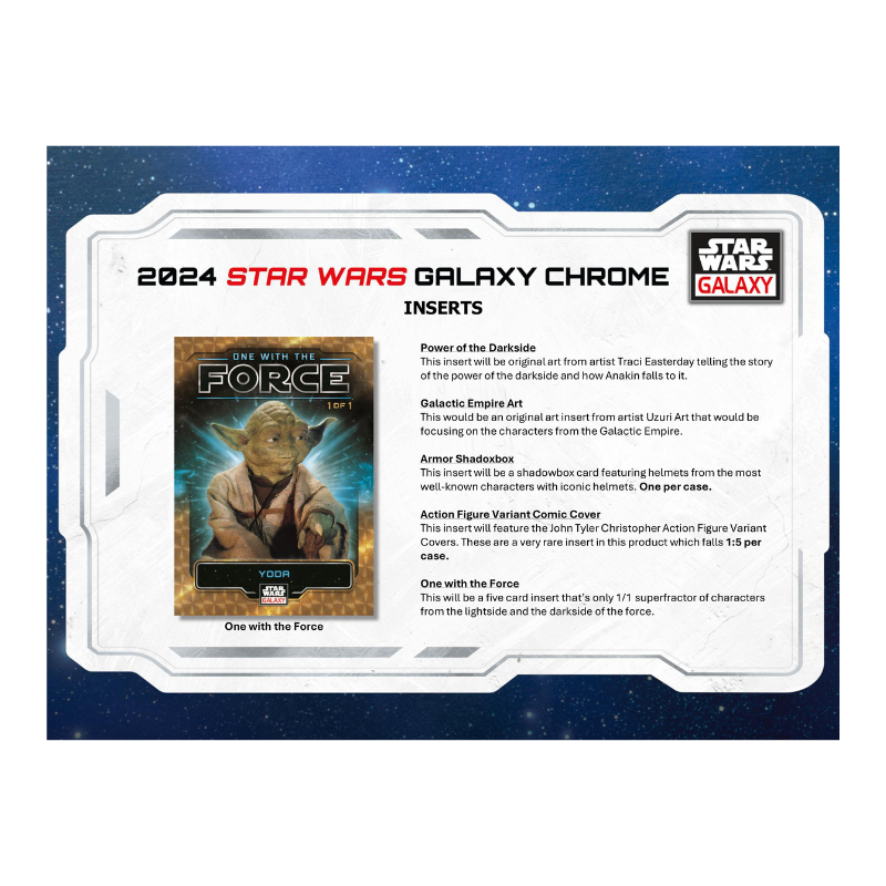 2024 Topps Star Wars Chrome Galaxy Hobby 12 Box Case — image 5