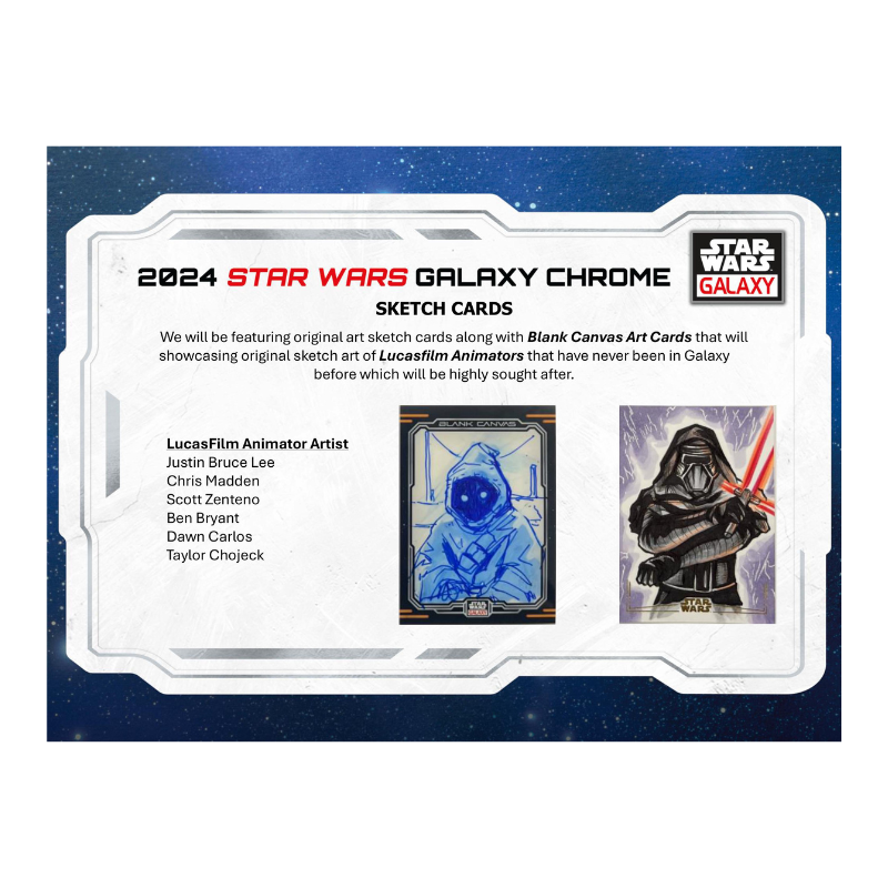 2024 Topps Star Wars Chrome Galaxy Hobby 12 Box Case — image 7