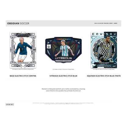 2023/24 Panini Obsidian Soccer Hobby 12 Box Case — image 4