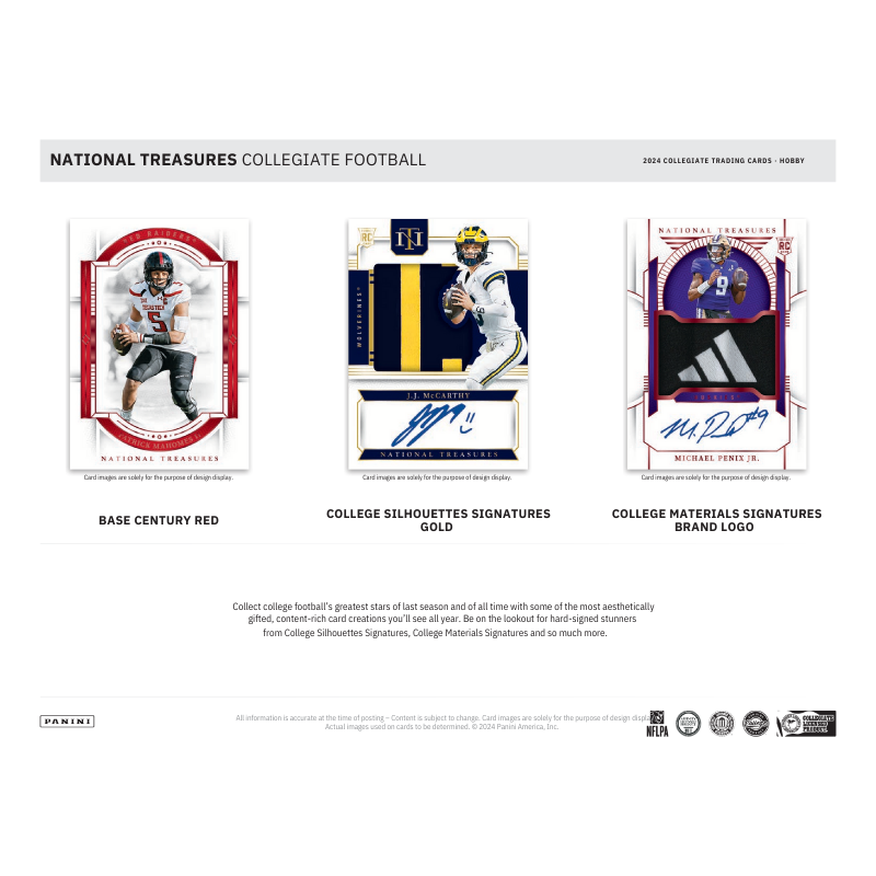 2024 Panini National Treasures Collegiate Football Hobby Box — image 3