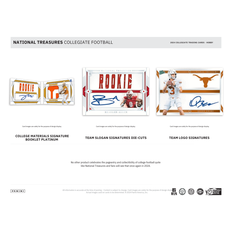2024 Panini National Treasures Collegiate Football Hobby Box — image 4