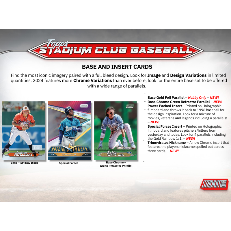2024 Topps Stadium Club Baseball Hobby 16 Box Case — image 3