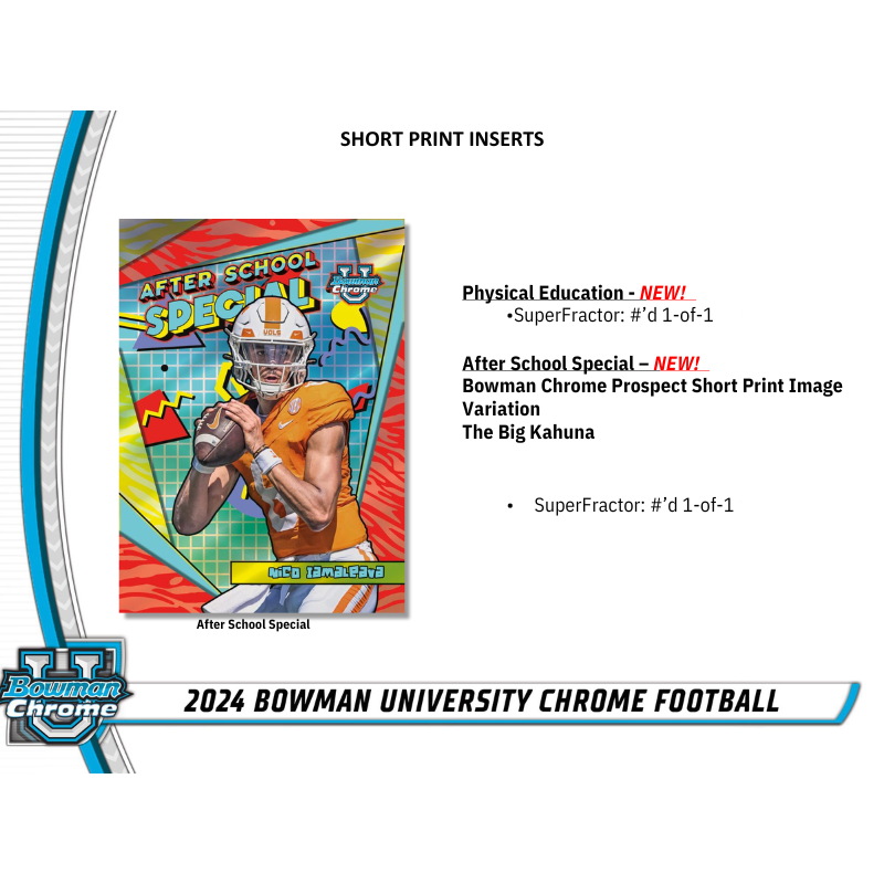 2024 Bowman University Chrome Football Hobby 12 Box Case — image 6