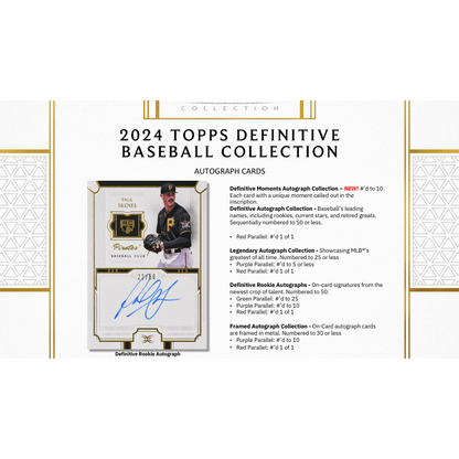 2024 Topps Definitive Baseball Hobby Box — image 3