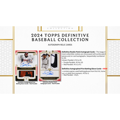 2024 Topps Definitive Baseball Hobby Box — image 6