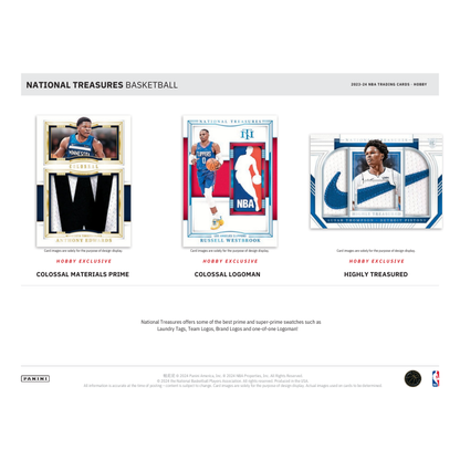 2023/24 Panini National Treasures Basketball Hobby Box — image 7
