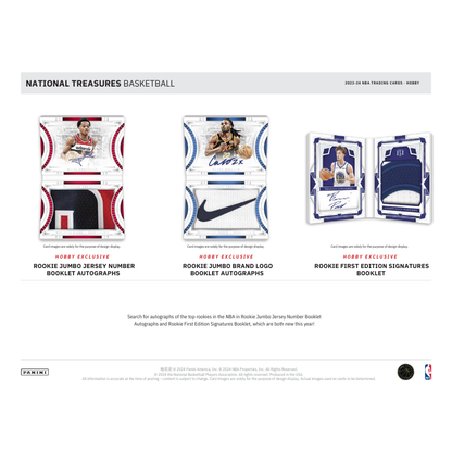 2023/24 Panini National Treasures Basketball Hobby Box — image 8
