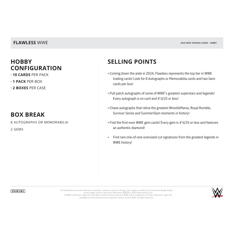 2024 Panini Flawless WWE Hobby Box — image 6