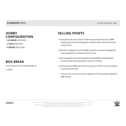 2024 Panini Flawless WWE Hobby Box — image 6