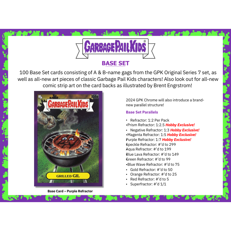 2024 Topps Garbage Pail Kids Chrome Hobby 12 Box Case — image 3