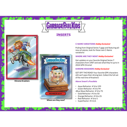 2024 Topps Garbage Pail Kids Chrome Hobby 12 Box Case — image 4