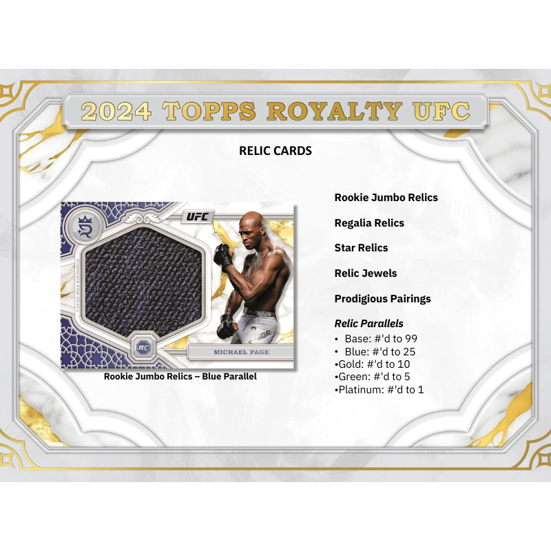 2024 Topps Royalty UFC Hobby Box — image 4