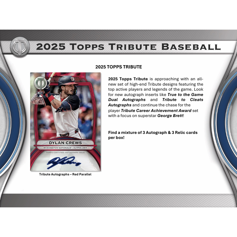 2025 Topps Tribute Baseball Hobby Box — image 2