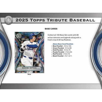 2025 Topps Tribute Baseball Hobby Box — image 3