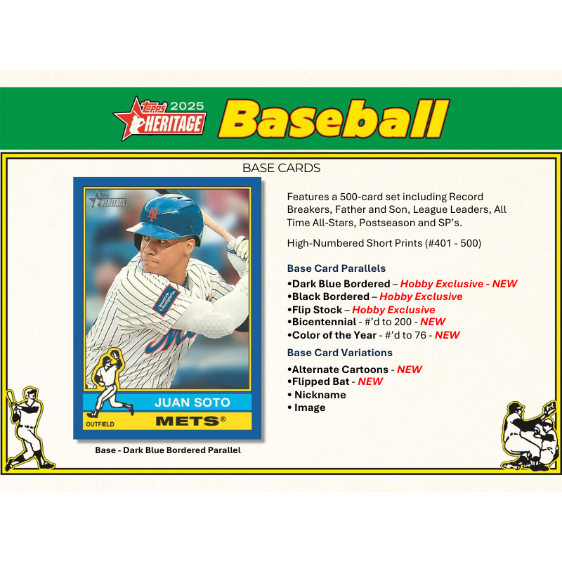 2025 Topps Heritage Baseball Hobby 12 Box Case — image 3