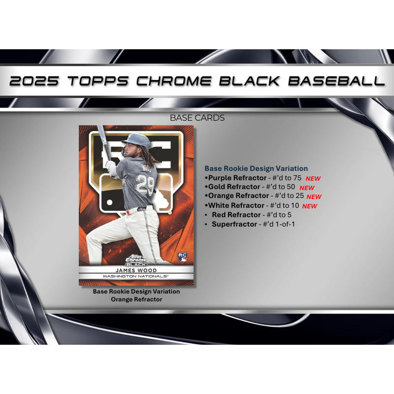 2025 Topps Chrome Black Baseball Hobby 12 Box Case — image 5